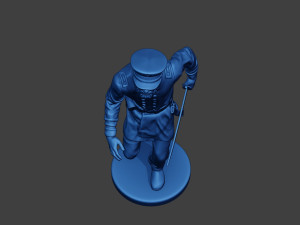American Naval Officer Run Civil War Union ACWUS1 Modelo de Impressão 3D