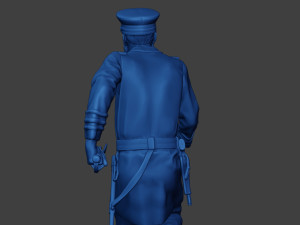 American Naval Officer Run Civil War Union ACWUS1 Modelo de Impressão 3D