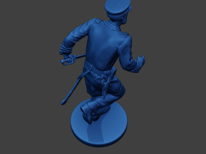 American Naval Officer Run Civil War Union ACWUS1 Modelo de Impressão 3D