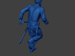 American Naval Officer Run Civil War Union ACWUS1 Modelo de Impressão 3D