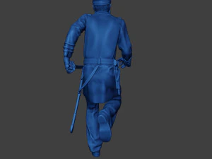 American Naval Officer Run Civil War Union ACWUS1 3D Print Model