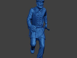 American Naval Officer Run Civil War Union ACWUS1 3D Print Model