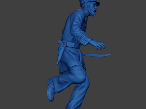 American Naval Officer Run Civil War Union ACWUS1 Modelo de Impressão 3D