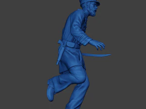 American Naval Officer Run Civil War Union ACWUS1 3D Print Model