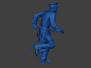 American Naval Officer Run Civil War Union ACWUS1 3D Print Model