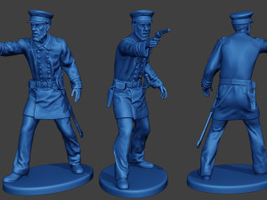 American Naval Officer Shooting Civil War Union ACWUS1 3D Print Model