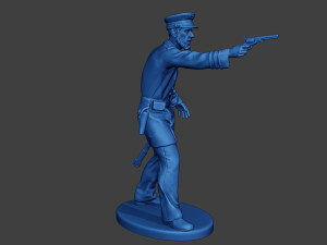 American Naval Officer Shooting Civil War Union ACWUS1 Modelo de impresión 3D