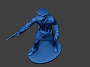 American Naval Officer Shooting Civil War Union ACWUS1 Modelo de impresión 3D