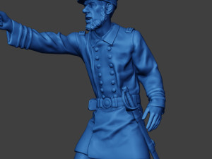 American Naval Officer Shooting Civil War Union ACWUS1 Modelo de impresión 3D