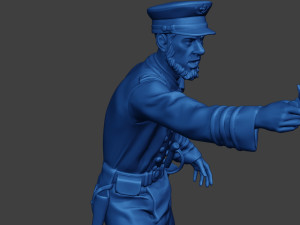 American Naval Officer Shooting Civil War Union ACWUS1 Modelo de impresión 3D