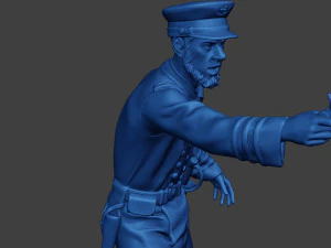 American Naval Officer Shooting Civil War Union ACWUS1 3D Print Model