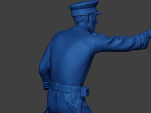 American Naval Officer Shooting Civil War Union ACWUS1 Modelo de impresión 3D