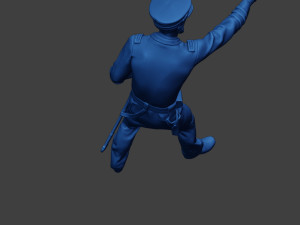 American Naval Officer Shooting Civil War Union ACWUS1 Modelo de impresión 3D