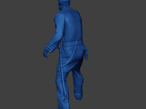 American Naval Officer Shooting Civil War Union ACWUS1 3D Print Model