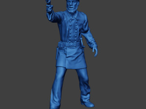 American Naval Officer Shooting Civil War Union ACWUS1 Modelo de impresión 3D