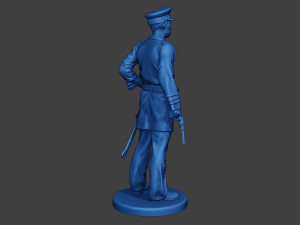 American Naval Officer Stand Civil War Union ACWUS1 3D Принт Модель