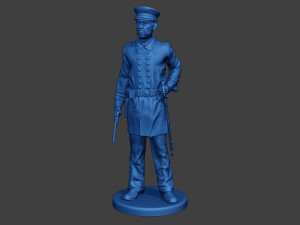 American Naval Officer Stand Civil War Union ACWUS1 3D Принт Модель