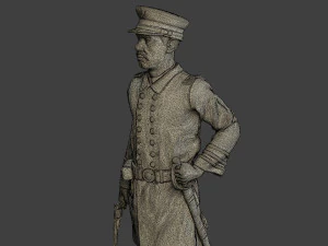 American Naval Officer Stand Civil War Union ACWUS1 3D Print Model