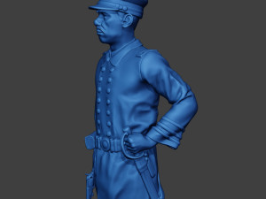 American Naval Officer Stand Civil War Union ACWUS1 3D Принт Модель