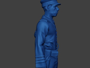 American Naval Officer Stand Civil War Union ACWUS1 3D Принт Модель