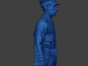 American Naval Officer Stand Civil War Union ACWUS1 3D Print Model