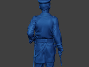 American Naval Officer Stand Civil War Union ACWUS1 3D Принт Модель