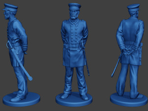 American Naval Officer Stand2 Civil War Union ACWUS1 3D Print Model