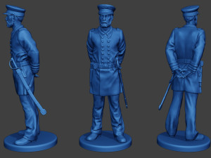 American Naval Officer Stand2 Civil War Union ACWUS1 3D Print Model