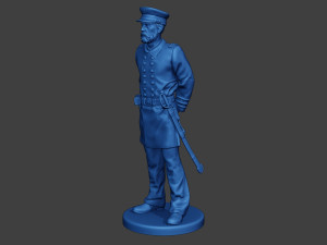 American Naval Officer Stand2 Civil War Union ACWUS1 Model do druku 3D
