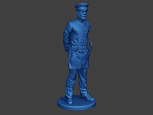American Naval Officer Stand2 Civil War Union ACWUS1 Model do druku 3D