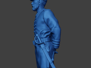 American Naval Officer Stand2 Civil War Union ACWUS1 Model do druku 3D