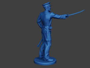 Ufficiale navale americano Sword2 Unione della guerra civile ACWUS1 Modello di stampa 3D