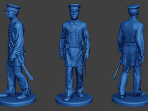 American Naval Officer Walk Civil War Union ACWUS1 3D Print Model