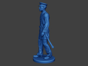 American Naval Officer Walk Civil War Union ACWUS1 3Dプリントモデル