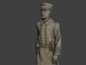 American Naval Officer Walk Civil War Union ACWUS1 3D Print Model