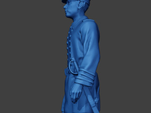 American Naval Officer Walk Civil War Union ACWUS1 3Dプリントモデル