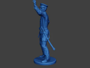 Ufficiale navale americano Warnig Civil War Union ACWUS1 Modello di stampa 3D