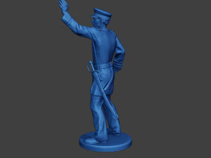 Ufficiale navale americano Warnig Civil War Union ACWUS1 Modello di stampa 3D