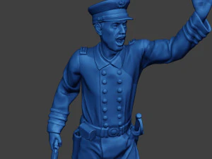 Ufficiale navale americano Warnig Civil War Union ACWUS1 Modello di stampa 3D
