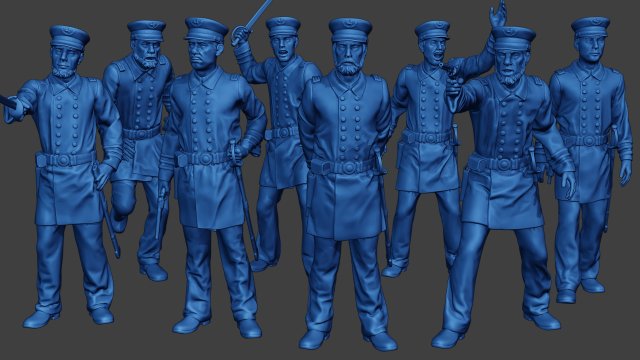American Naval Officers Civil War Union Pack 1 ACWUS1 Model Cetak 3D .c4d .max .obj .3ds .fbx .stl .blend 