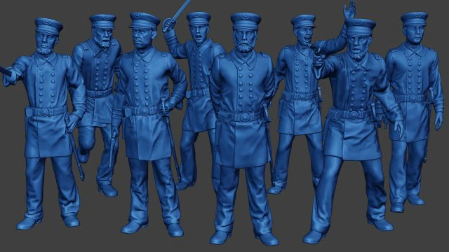 Pacchetto Unione Guerra Civile Ufficiali Navali Americani 1 ACWUS1 Modello di stampa 3D .c4d .max .obj .3ds .fbx .stl .blend 