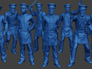 American Naval Officers Civil War Union Pack 1 ACWUS1 3D Print Model