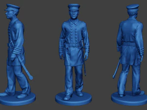 Pacchetto Unione Guerra Civile Ufficiali Navali Americani 1 ACWUS1 Modello di stampa 3D