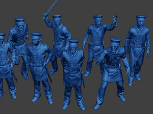 Pacchetto Unione Guerra Civile Ufficiali Navali Americani 1 ACWUS1 Modello di stampa 3D