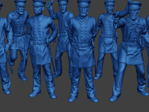 American Naval Officers Civil War Union Pack 1 ACWUS1 Model Cetak 3D