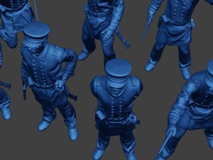 American Naval Officers Civil War Union Pack 1 ACWUS1 Model Cetak 3D