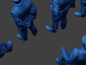 Pacchetto Unione Guerra Civile Ufficiali Navali Americani 1 ACWUS1 Modello di stampa 3D