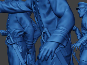 Pacchetto Unione Guerra Civile Ufficiali Navali Americani 1 ACWUS1 Modello di stampa 3D