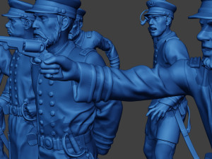 American Naval Officers Civil War Union Pack 1 ACWUS1 Model Cetak 3D