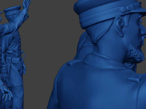 Pacchetto Unione Guerra Civile Ufficiali Navali Americani 1 ACWUS1 Modello di stampa 3D